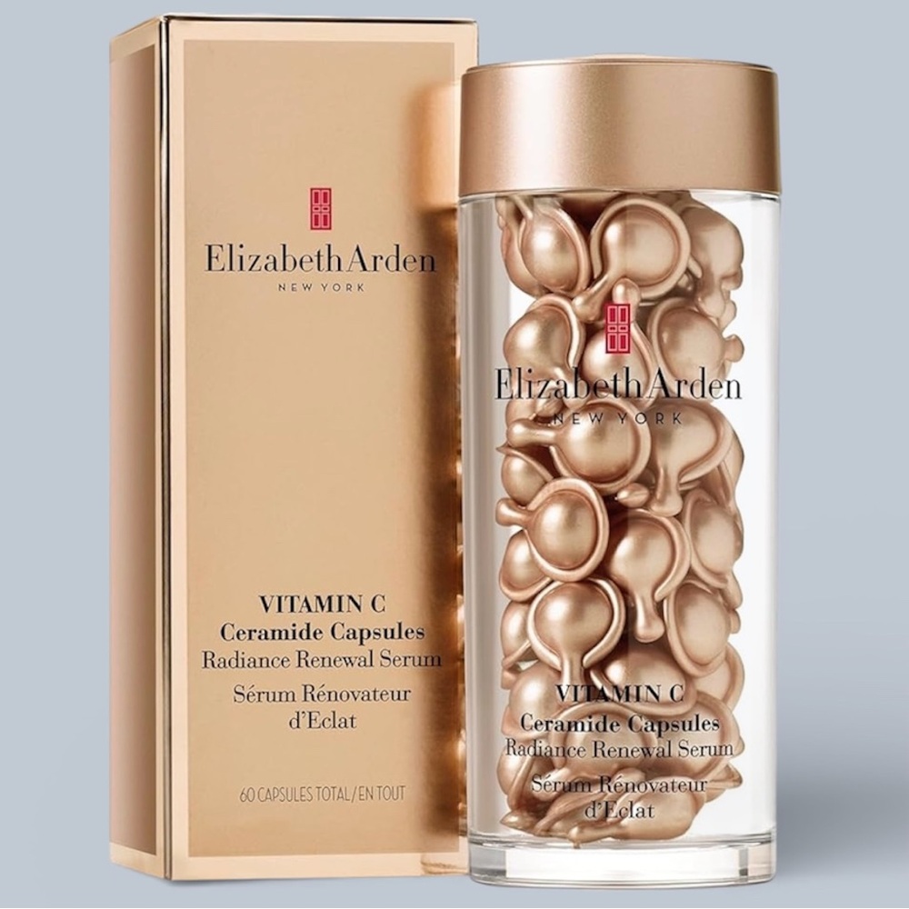 New Elizabeth Arden Vit C Serum Ceramide Capsules Radiance Renewal Serum 60 caps